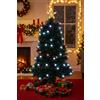 Ad trend - Albero di Natale Korab 90 cm con Fibre Ottiche e LED Multicolor