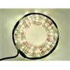 euronatale Tubo Luminoso Natale 144 LED Bianco Caldo 8+1,5 m 8 Giochi Luce Esterno Interni