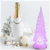Lotti Importex Lotti Albero di Natale in Acrilico GLITTER LED ICE Alberello Luminoso a Batteria