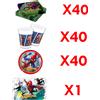 Marvel Kit Festa Compleanno Spiderman Set Party Completo Uomo Ragno X8X16X24X32X40