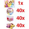 Party KIT COORDINATO COMPLEANNO DISNEY PRINCESS Set Party Principesse Tovaglia Inclusa