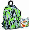 Niji Northpoint Zaino Scuola Casual Verde Militar Omaggio Astuccio 12 pennarelli