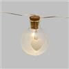 Lotti Importex Catena Luminosa con 15 Sfere LED in Vetro Ø25 mm Luci di Natale Vari Motivi