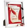 ELITE ARGENTI Cornice Porta Foto 15 x 20 In Argento Regalo Laurea ELITE Made in Italy