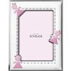 Sovrani Cornice bimbo Sovrani baby girl in argento laminato e legno