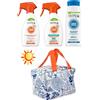Dermolab Crema Solare Protezione 30 + 50 Set Famiglia Mare Borsa Frigo Doposole