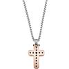 Morellato Collana Uomo Morellato Cross Croce In Acciaio Rose Gold SKR30