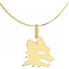 Idee Preziose Gioielli Collana Uomo Donna Lupo Lupetto Roma Stemma Squadra Argento 925 Placcato Oro 18k
