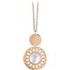 Lorenz 2Jewels Collana Donna Acciaio Pvd Rose Con Madreperla Italian Design 251396
