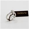 Damiani Anello solitario Damiani in oro bianco 18 kt con Diamante a 6 punte