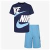 NIKE COMPLETO HBR CARGO SHORT - BLU/AZZURRO - 66J213-F85