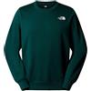 THE NORTH FACE TNF FELPA SIMPLE DOME - VERDE BOTTIGLIA - NF0A89FB1KI