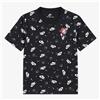 NIKE T-SHIRT BOXY - NERO/BIANCO - 86N330-023
