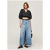 PEPE JEANS CROP TOP SCOLLO V PRABHA - NERO - PL304488-999