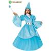 Pegasus Costume da Fata Turchina di Pinocchio Fatina delle Favole Bimba Bambina