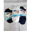 POMPEA 6 paia fantasmini Pompea cotone uomo/donna bianco/nero/blu