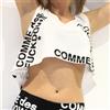 COMME DES FUCKDOWN CANOTTA CORTA - BIANCO - CDFD138-BCO