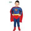 Guirca Costume da Superman Superhero Bambino Vestito con Muscoli Carnevale