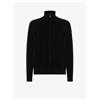 RRD MAGLIONE FULL ZIP VELVET - NERO - W25134-10