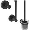 Ideal Standard - IOM, Set accessori per il bagno, Kit corredo bagno, Nero