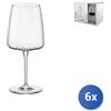 Bormioli rocco 6x Calici In Vetro Trasparente Nexo Per Granrosso Cl54