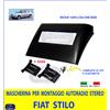 AUTOKIT Mascherina Autoradio 1 Din per Fiat Stilo Adattatore Cornice Stereo Radio