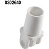 Klovoo Supporto per tendalino in nylon piedino snodo perno scalmiera per tubo 20 mm