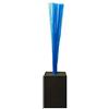 Champro Foam Plug with Optic Blue Tassel, Tappo Base in Schiuma con Nappa, Nero, Blu Ottico