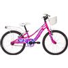 MYLAND Bici Bambina 20" Fucsia City Girl 1V Acciaio Myland Bimba Bianco Rosa