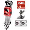 USAG 285 KA/DS8 SERIE 8 CHIAVI COMBINATE A CRICCHETTO ANELLO TENUTA FISSA STELLA
