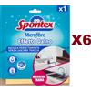SPONTEX 6 PANNO SPONTEX MICROFIBRE EFFETTO DAINO ASCIUGA NON LASCIA TRACCIA MORBID TRAMA