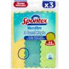 SPONTEX 3 PANNO MAGIC SPONTEX MICROFIBRE ULTRA RESISTENTI E SUPER ASSORBENTI MICROFIBRA