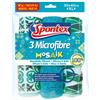 SPONTEX 3 PANNO SPONTEX MICROFIBRE MOSAIK EFFICACI & BELLE 30X40CM XL MICROFIBRA