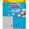SPONTEX 2 PANNO SPONTEX MICROFIBRA X'TRA BRILLANT NO ALONI TECNOLOGIA AVANZATA