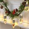 Catena LAMPADE LED natalizie 6 metri LUCI di NATALE luminosa CASA interno albero
