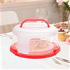Porta torte portatile da 26 cm con coperchio a cupola, robusta scatola di