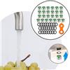 25 pezzi filtro per l'acqua del rubinetto argento rubinetto da cucina
