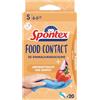 Spontex Food Contact, 20 guanti monouso in nitrile per uso alimentare, senza lattice e senza polvere, taglia S (1 x 20 pezzi)