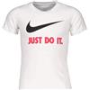 Nike T-Shirt Bambino Bianca 8U9461255 Bianco 5-6 Anni