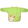 dBb Remond Bavaglino a maniche lunghe, impermeabile, per bambino, grembiule per bambini, in cotone foderato in plastica EVA, chiusura con zampa di velcro, elastico sulle maniche, unisex, motivo