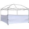 NINAT 2 pannelli laterali per tettoia pop-up, gazebo, tenda, riparo da 3,5 x 3,5 m, 3,5 x 3,5 m, 3,5 x 50,8 m, gamba verticale, solo 2 mezze pareti nere