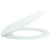 MSV Facile impegnarsi in Bianco con Rivestimento dei sedili in termoindurente Water con Coperchio di Chiusura Automatica Lento, Bianco