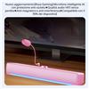 Soundbar PC Bluetooth, Subwoofer, RGB, USB, Microfono