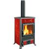 Nordica Stufa legna 9kW ROSSELLA R1.16 Ceramica Bordeaux 5 stelle 3004100