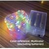 2 set Luci 80 led a batteria da 8 metri Lucine natalizia multicolor festa natale
