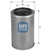 UFI Filtro aria UFI 27.738.00 SLANZI DVA -GOLDONI 926
