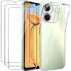 COVER + PELLICOLA VETRO PER XIAOMI REDMI 13C TRASPARENTE CUSTODIA GUSCIO TPU