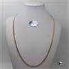 COLLANA UNISEX A MAGLIA GRUMETTA IN ORO GIALLO 18KT 7 GR. (8311) 60 cm