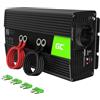 Green Cell 1000W/2000W 12V 220V/230V Onda Pura Inverter Invertitore di Tensione Fotovoltaico DC AC per Camper Auto Convertitore di Potenza, Trasformatore sinusoidale Pura Porta USB per Batteria Auto