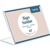 EUROPEL - Supporto per segno, L-Standard, A7, acrilico trasparente, verticale e inclinato, 350126, A7 verticale